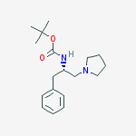 Structure of (S)-(2-PHENYL-1-PYRROLIDIN-1-YLMETHYL-ETHYL)-CARBAMIC ACID TERT-BUTYL ESTER