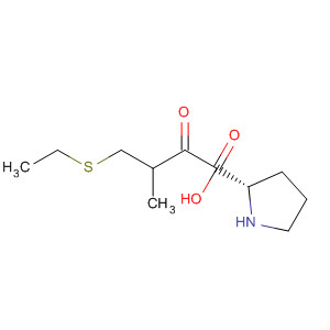 Structure of L-Proline, 1-(3-mercapto-2-methyl-1-oxopropyl)-, ethyl ester, (S)-