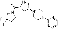 Structure of (3,3-Difluoropyrrolidin-1-yl)[(2S,4S)-4-[4-(pyrimidin-2-yl)piperazin-1-yl]pyrrolidin-2-yl]methanone