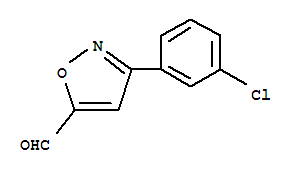 Structure of 3-(3-CHLORO-PHENYL)-ISOXAZOLE-5-CARBALDEHYDE