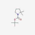Structure of 1-Boc-2,2-diMethylpyrrolidine