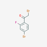 Structure of 2-bromo-1-(4-bromo-2-fluorophenyl)ethanone