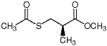 Structure of (R)-(+)-3-(ACETYLTHIO)ISOBUTYRIC ACID METHYL ESTER