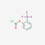 Structure of [2-(trifluoromethyl)phenyl] carbonochloridate