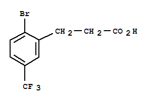 2-溴-5-(三氟甲基)苯丙酸结构式