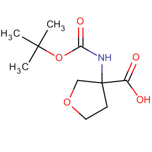 Structure of 3-Furancarboxylic acid,3-[[(1,1-dimethylethoxy)carbonyl]amino]tetrahydro-