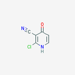 3-Pyridinecarbonitrile, 2-chloro-4-hydroxy-结构式