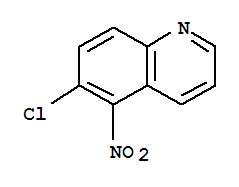 Structure of 6-CHLORO-5-NITROQUINOLINE
