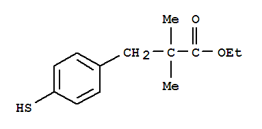 Structure of ETHYL 2,2-DIMETHYL-3-(4-MERCAPTOPHENYL)PROPIONATE