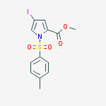 Structure of methyl 4-iodo-1-(4-methylphenyl)sulfonylpyrrole-2-carboxylate