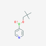 Structure of Pyridine, 4-(5,5-dimethyl-1,3,2-dioxaborinan-2-yl)-