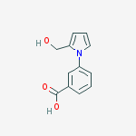 Structure of 3-[2-(HYDROXYMETHYL)-1H-PYRROL-1-YL]-BENZOIC ACID