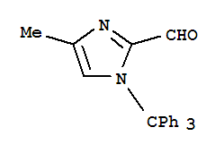 Structure of 4-METHYL-1-TRITYL-1H-IMIDAZOLE-2-CARBALDEHYDE