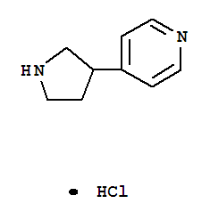 Structure of 4-PYRROLIDIN-3-YLPYRIDINE HYDROCHLORIDE