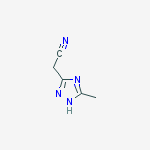 (5-METHYL-4H-1,2,4-TRIAZOL-3-YL)ACETONITRILE结构式