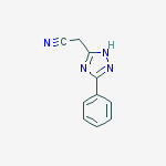 Structure of (5-Phenyl-4H-1,2,4-triazol-3-yl)acetonitrile
