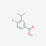 Structure of 4-FLUORO-3-ISOPROPYLBENZOIC ACID