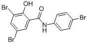 Chemical structure of 3,5,4-TRIBROMOSALICYLANILIDE