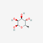 Structure of 6-Deoxy-L-galactopyranose