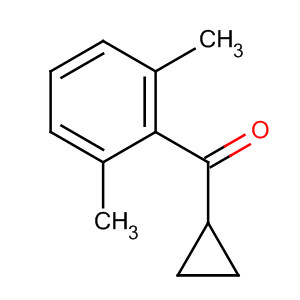 Structure of CYCLOPROPYL 2,6-DIMETHYLPHENYL KETONE