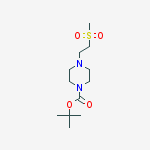 Structure of Tert-butyl 4-(2-methylsulfonylethyl)piperazine-1-carboxylate