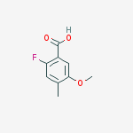 Structure of 2-Fluoro-5-Methoxy-4-Methylbenzoic acid