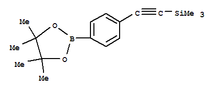 Structure of 4-(4,4,5,5-Tetramethyl-[1,3,2]dioxaborolan-2-yl)-phenylethynyl-trimethylsilane