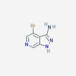 Structure of 1H-Pyrazolo[3,4-c]pyridin-3-aMine, 4-broMo-