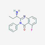 Structure of (S)-2-(1-aMinopropyl)-5-fluoro-3-phenylquinazolin-4(3H)-one