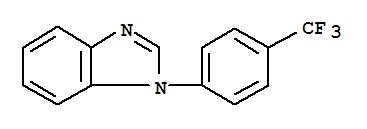 1-(4-TRIFLUOROMETHYLPHENYL)-1H-BENZOIMIDAZOLE结构式