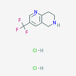 Structure of 3-(trifluoromethyl)-5,6,7,8-tetrahydro-1,6-naphthyridine,dihydrochloride