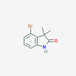 Structure of 4-BROMO-3,3-DIMETHYLINDOLIN-2-ONE