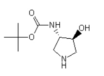 Structure of Trans-(4-hydroxy-pyrrolidin-3-yl)-carbamic acid tert-butyl ester