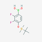 Structure of 4-(t-Butyldimethylsilyloxy)-2,3-difluorophenylboronic acid