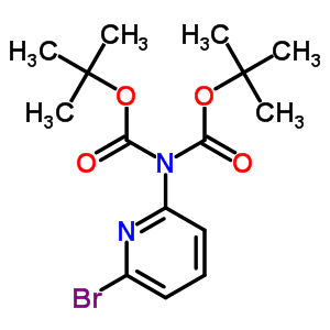 Structure of 6-(DI-BOC-AMINO)-2-BROMOPYRIDINE
