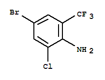 Structure of 4-BROMO-2-CHLORO-6-(TRIFLUOROMETHYL)ANI&