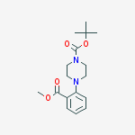 Structure of 1-BOC-4-(2-METHOXYCARBONYLPHENYL)PIPERA&