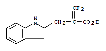 Structure of 3,3-DIFLUORO-2-(2-INDOLINYLMETHYL)ACRYL&