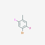Structure of 4-BROMO-5-FLUORO-2-IODOTOLUENE