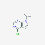 Structure of 4-chloro-7-propan-2-ylpyrrolo[2,3-d]pyrimidine