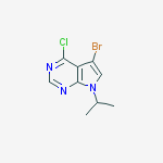 5-BROMO-4-CHLORO-7-ISOPROPYL-7H-PYRROLO[2,3-D]PYRIMIDINE,98%结构式