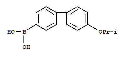 Chemical structure of 4-(4'-Isopropoxyphenyl)phenylboronic acid