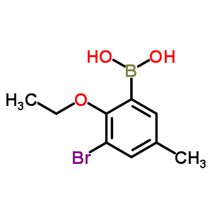 Structure of 3-BROMO-2-ETHOXY-5-METHYLPHENYLBORONIC &
