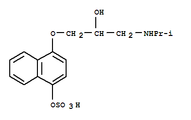 (+/-)-4Hydroxy Propranolol Sulfate结构式