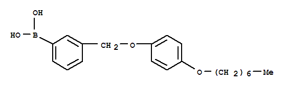 Structure of 3-(4'-HEPTYLOXYPHENOXYMETHYL)PHENYLBORO&