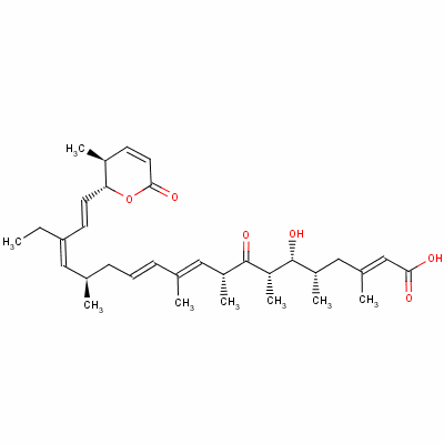 Structure of LEPTOMYCIN B FROM STREPTOMYCES SP