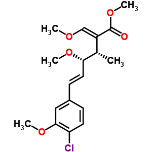 Structure of (3S,4S,5E)-6-(4-Chloro-3-methoxyphenyl)-4-methoxy-2-[(E)-methoxymethylene]-3-methyl-5-hexenoic acid methyl ester