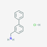 3-(AMINOMETHYL)BIPHENYL HYDROCHLORIDE结构式