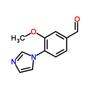 Structure of 4-imidazol-1-yl-3-methoxy-benzaldehyde