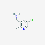 Structure of (5-chloro-2-methylpyridin-3-yl)methanamine